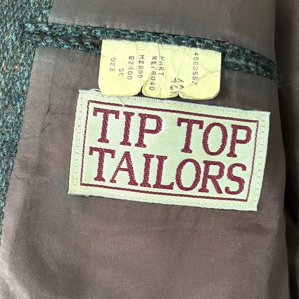 Harris Tweed Classic Dark Grey Men's Tweed Blazer, Size 42R - Picture 3 of 5